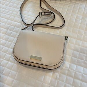 Kate Spade Cream Crossbody Bag with Structured Design